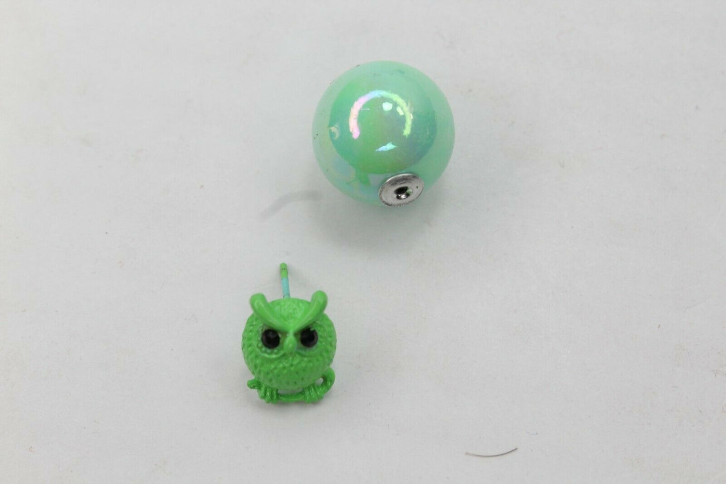 Owl Stud Earrings Pearl Double Sided Ear Studs Light Weight