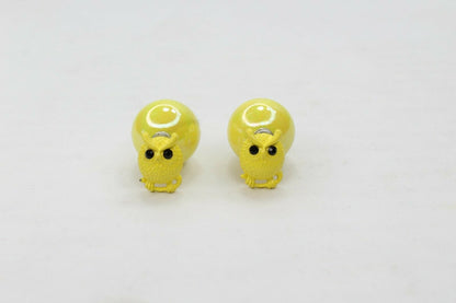 Owl Stud Earrings Pearl Double Sided Ear Studs Light Weight