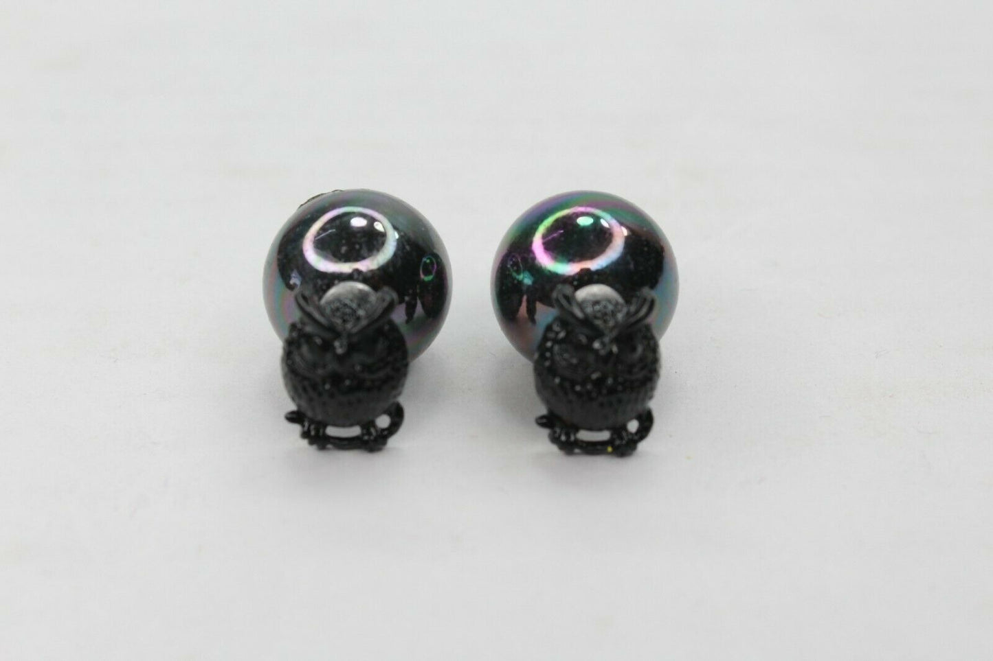 Owl Stud Earrings Pearl Double Sided Ear Studs Light Weight