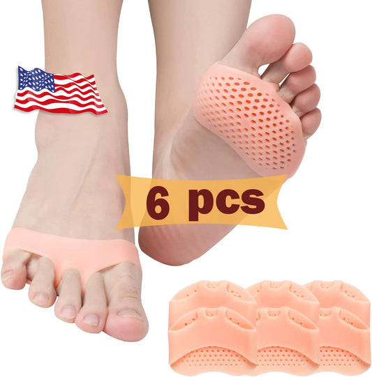 3 Pairs Gel Sore Ball of Foot Pain Cushions Pad Insoles