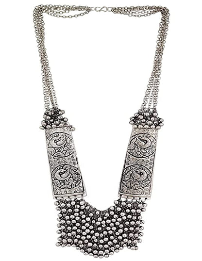 Oxidized Necklace Antique Traditional Long Jewellery