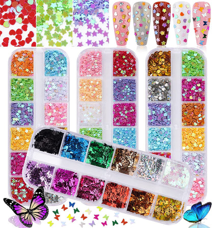 Nail Art Glitter Sequins Tips For Nail Arts