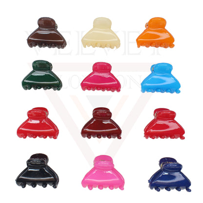 5x Mini Hair Claw D-Shape Non-Slip Hair Jaw Clip