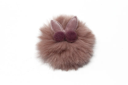 Baby Hair Clip Soft Fur Ball Headwear Slide Snap Pin