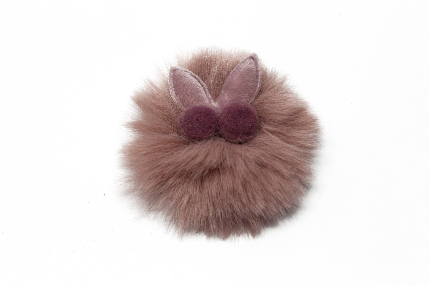 Baby Hair Clip Soft Fur Ball Headwear Slide Snap Pin