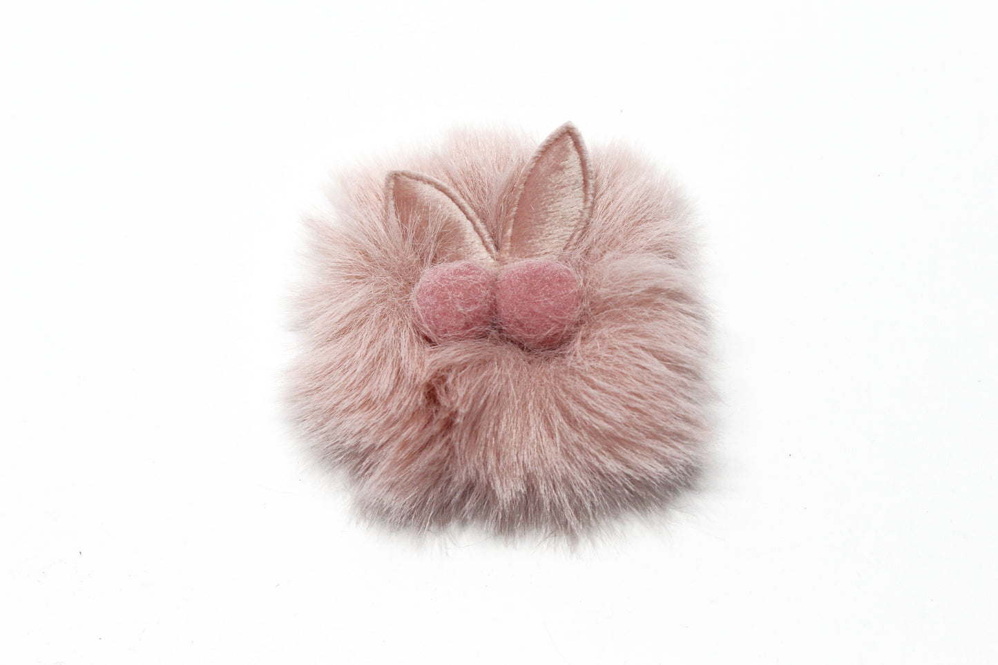 Baby Hair Clip Soft Fur Ball Headwear Slide Snap Pin