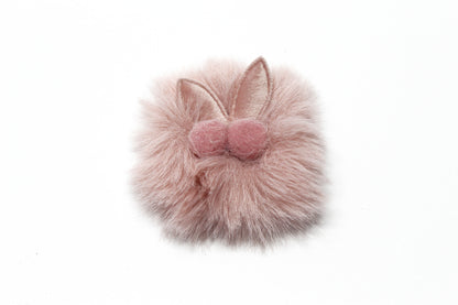 Baby Hair Clip Soft Fur Ball Headwear Slide Snap Pin