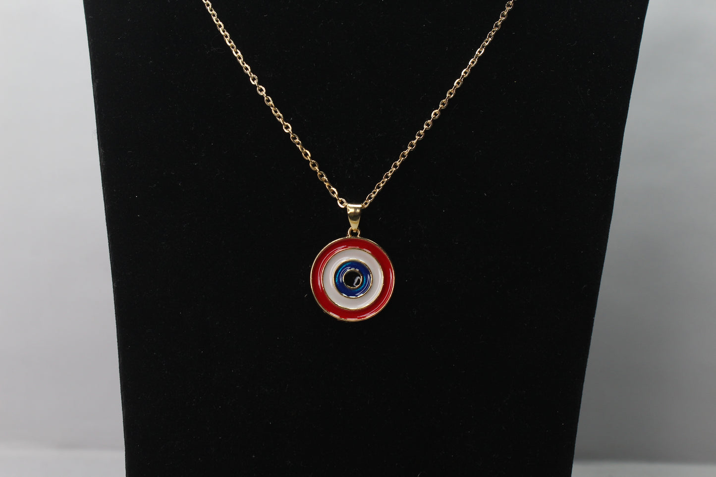 Round Pendant Necklace Chain Vintage Choker