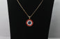 Round Pendant Necklace Chain Vintage Choker