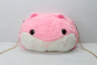 Fur Handbag Rabbit Fluffy Chain Shoulder Bag Coin Purse