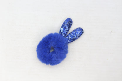 Scrunchies Fur Sequin Rabbit Ear Hair Bands Hair Tie