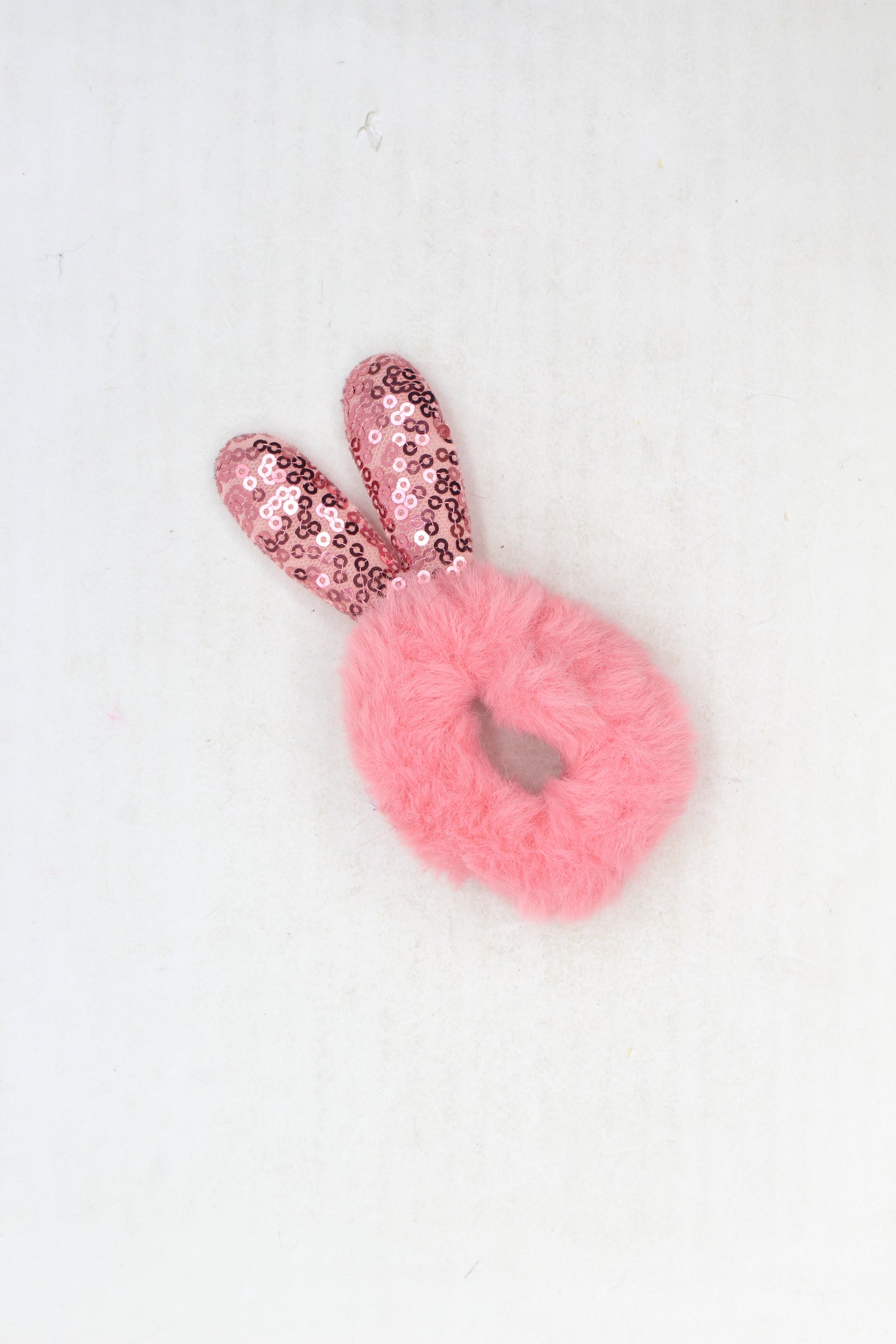 Scrunchies Fur Sequin Rabbit Ear Hair Bands Hair Tie