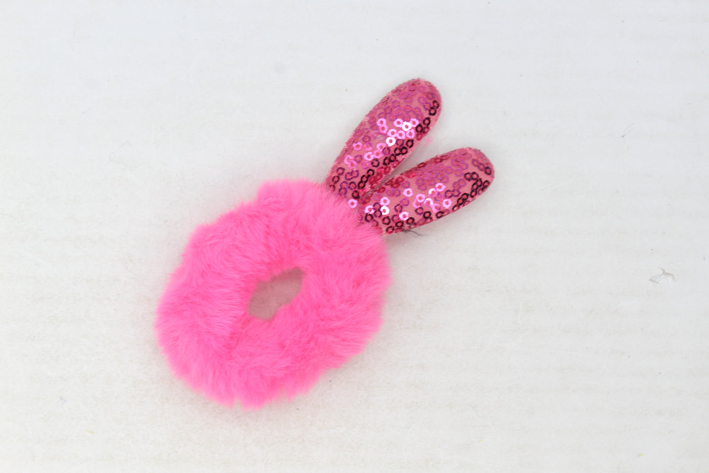 Scrunchies Fur Sequin Rabbit Ear Hair Bands Hair Tie