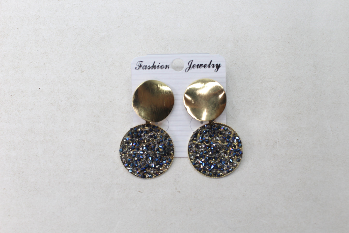 Crystal Earring Diamond Glitter Drop Stud Round Earrings