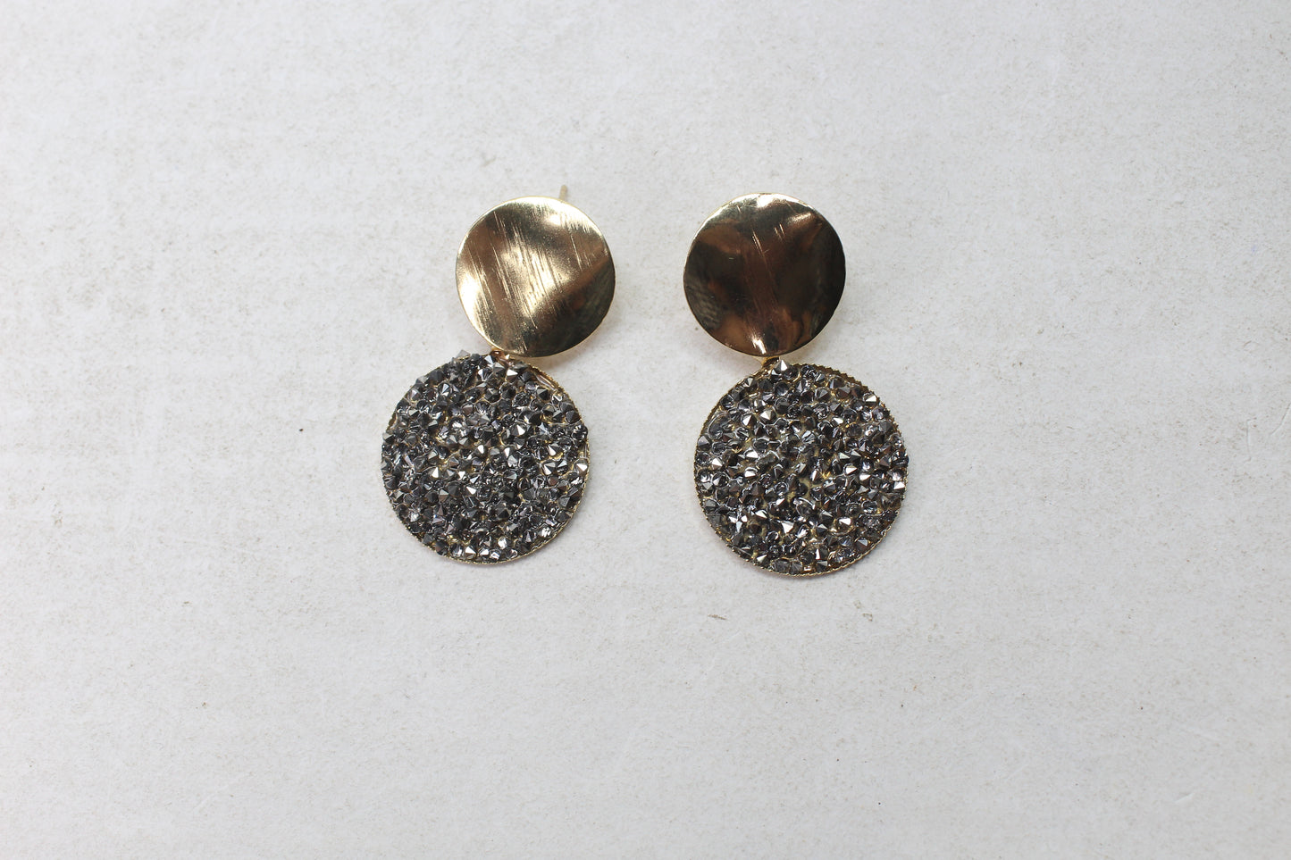 Crystal Earring Diamond Glitter Drop Stud Round Earrings