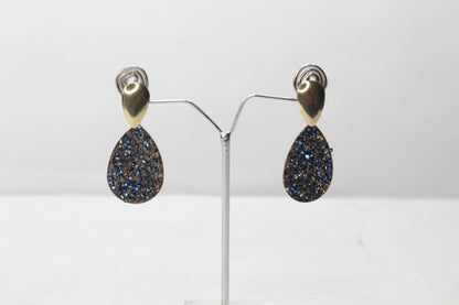 Crystal Long Earring Diamond Glitter Drop Ear Stud Earrings