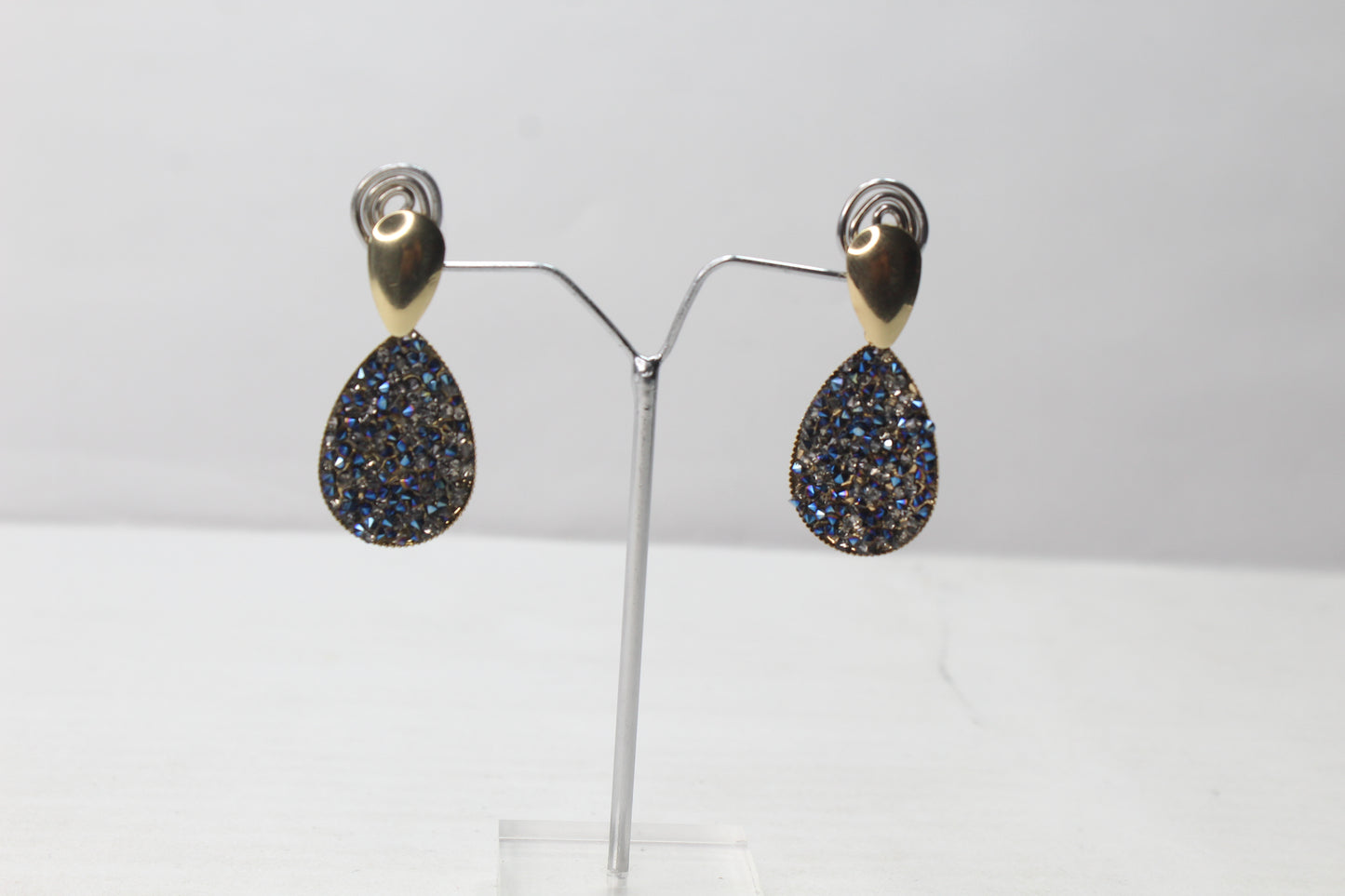 Crystal Long Earring Diamond Glitter Drop Ear Stud Earrings