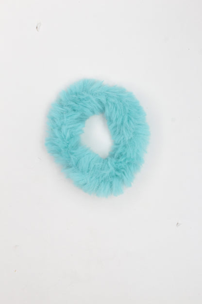 2x Hair Scrunchies Fur Hair Tie Hair Band Bobbles