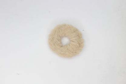 2x Hair Scrunchies Fur Hair Tie Hair Band Bobbles