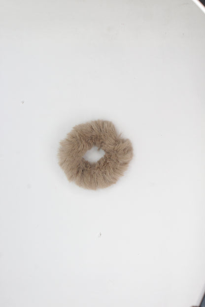 2x Hair Scrunchies Fur Hair Tie Hair Band Bobbles