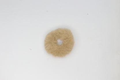 2x Hair Scrunchies Fur Hair Tie Hair Band Bobbles