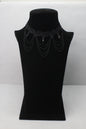 Black Necklace Retro Tattoo Chain With Beads Elastic Choker