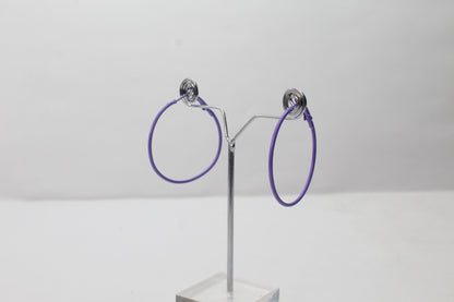 6x Hoop Earrings Round Metal Rings Set Loop Ear Earring Set