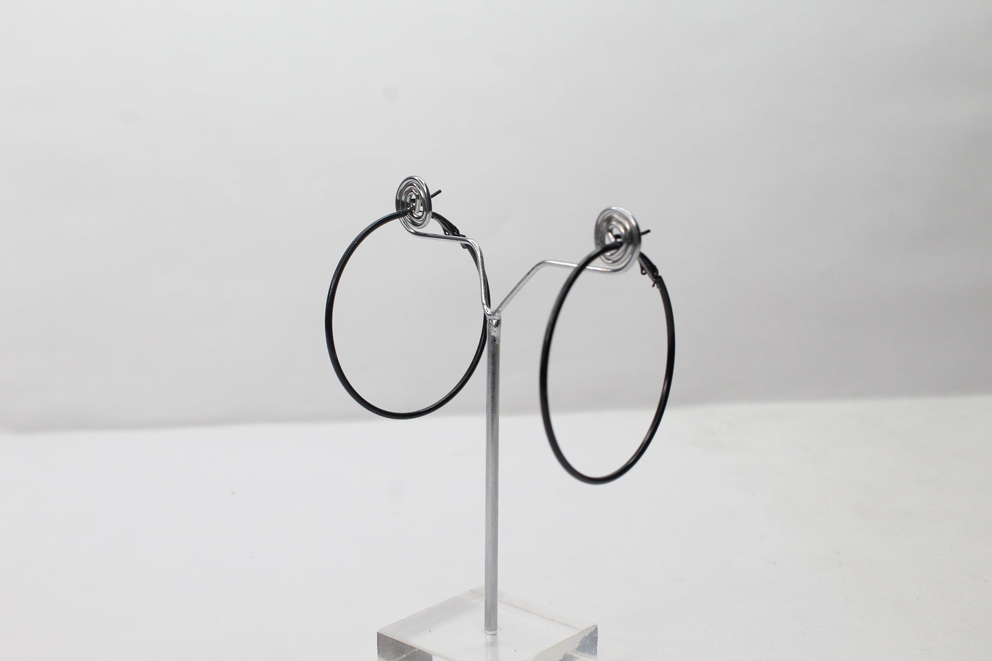 6x Hoop Earrings Round Metal Rings Set Loop Ear Earring Set