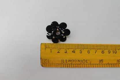 Crystal Diamond Flower Floral Beads Stud Earrings Ear