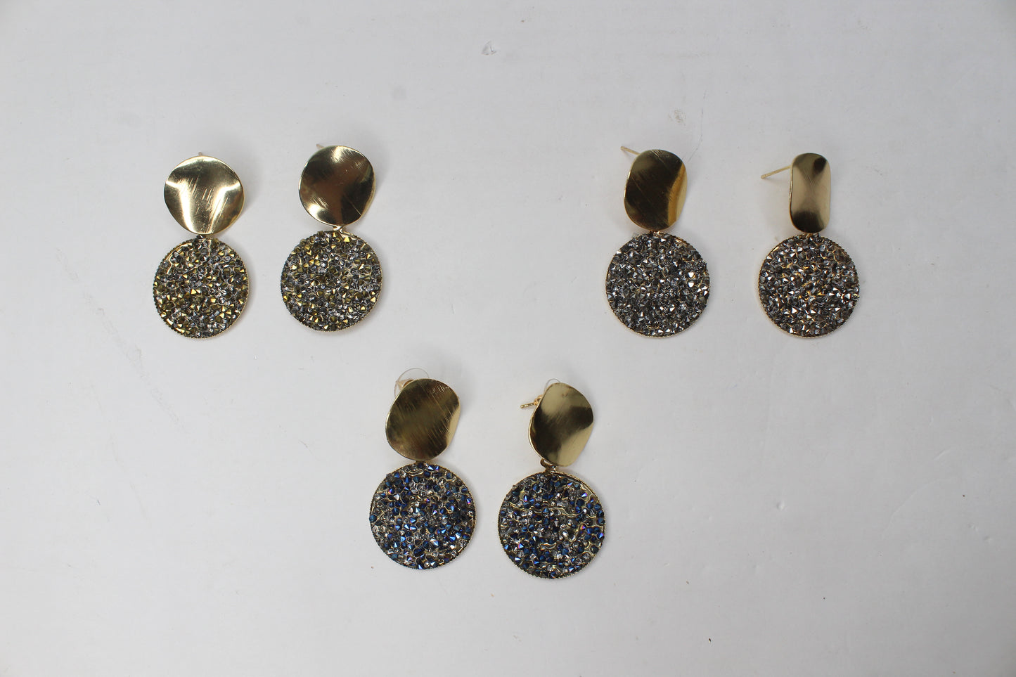 Crystal Earring Diamond Glitter Drop Stud Round Earrings