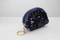 Sequin Half Moon Zip Mini Handbag Wallet