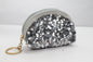 Sequin Half Moon Zip Mini Handbag Wallet