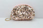 Sequin Half Moon Zip Mini Handbag Wallet