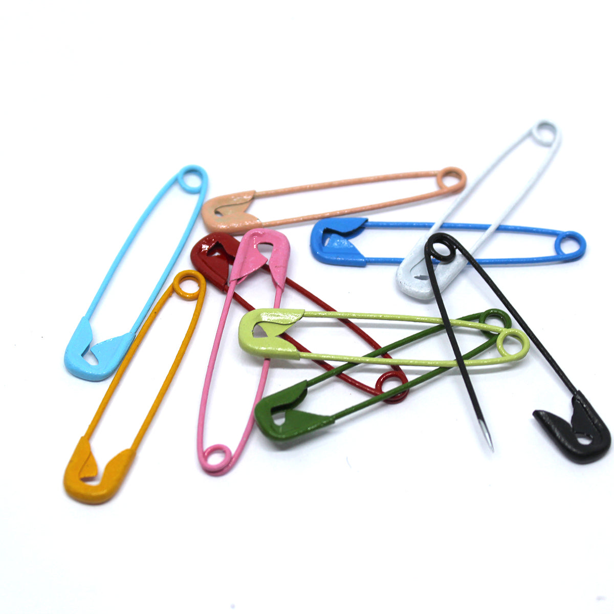 100x Safety Pins Craft Sewing Nickel Plated Safety Pin 4 CM