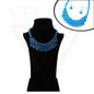 Waven With Beads Necklace Earrings Sets