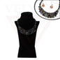Waven With Beads Necklace Earrings Sets